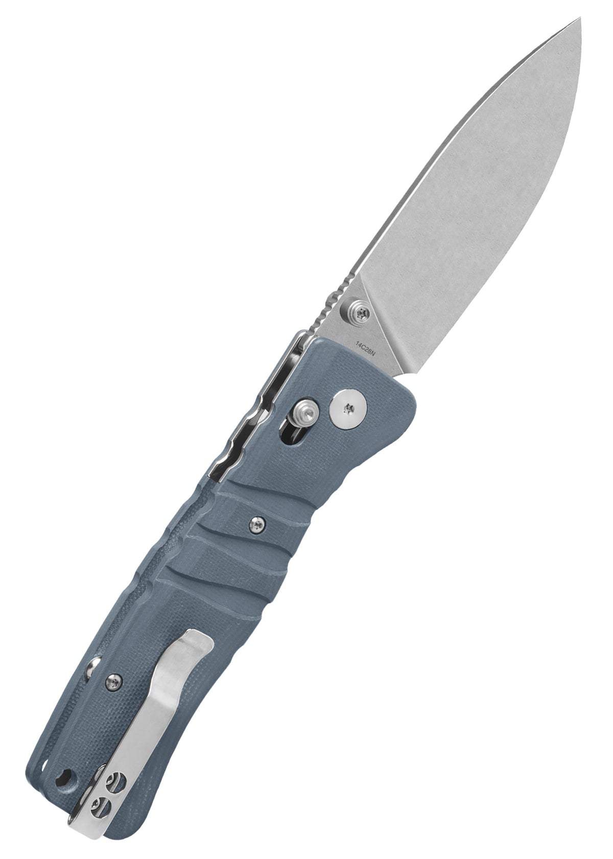 Couteau pliant QSP Ripley stonewashed, manche G10 gris