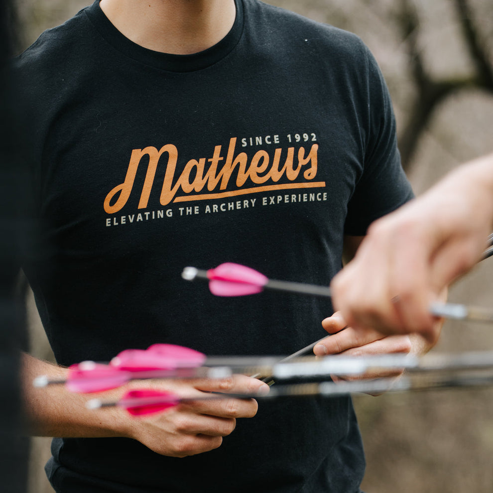 T-shirt Mathews Crossroad Tee Black - Vue 2 - Archery Connect