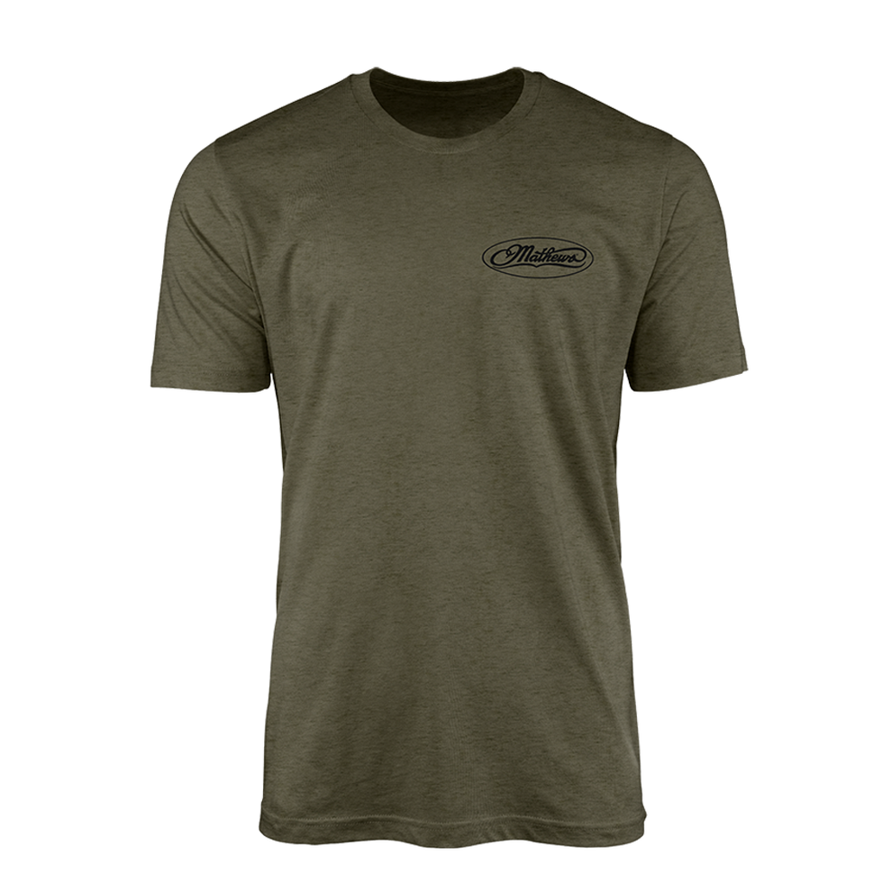 T-shirt Mathews Drop Tee Green - Vue 2 - Archery Connect