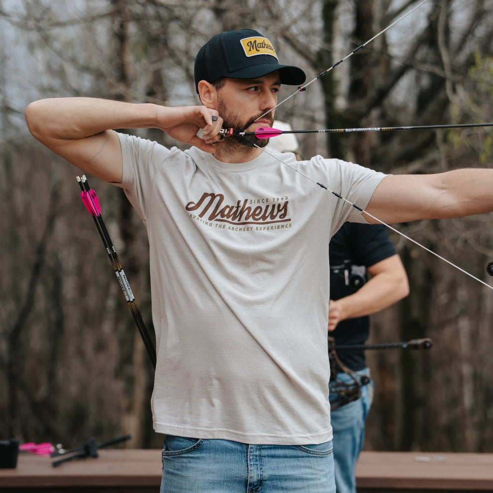 T-shirt Mathews Crossroad Tee Tan - Vue 2 - Archery Connect