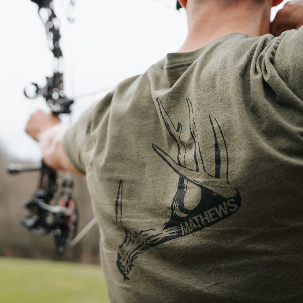 T-shirt Mathews Drop Tee Green - Vue 3 - Archery Connect