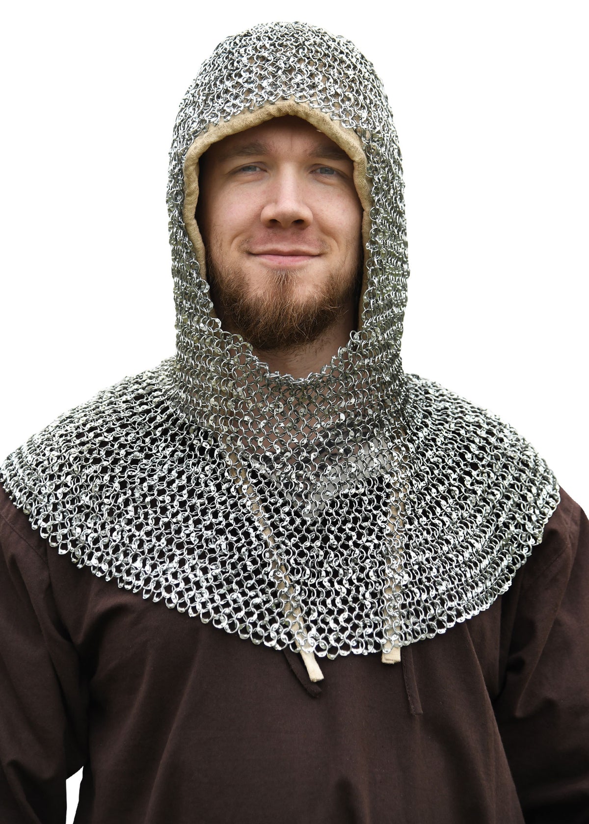 Coiffe de mailles rivetées galvanisées