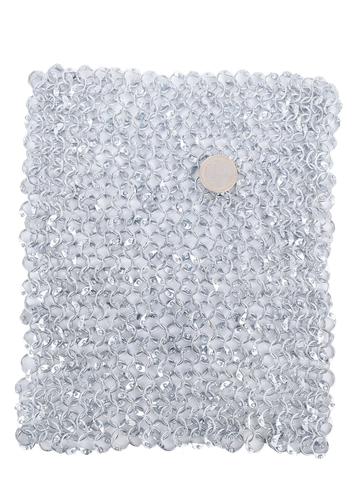 Pièce de maille rivetée galvanisée, 20 x 20 cm
