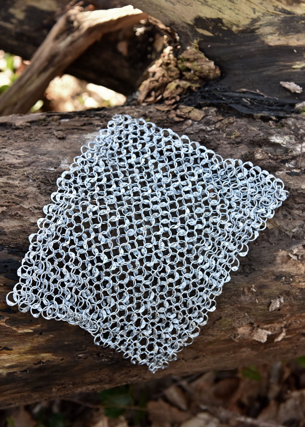 Pièce de maille rivetée galvanisée, 20 x 20 cm