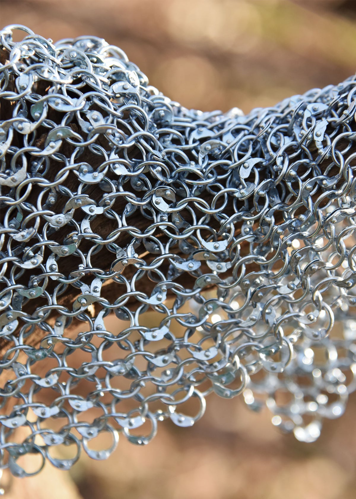 Pièce de maille rivetée galvanisée, 20 x 20 cm