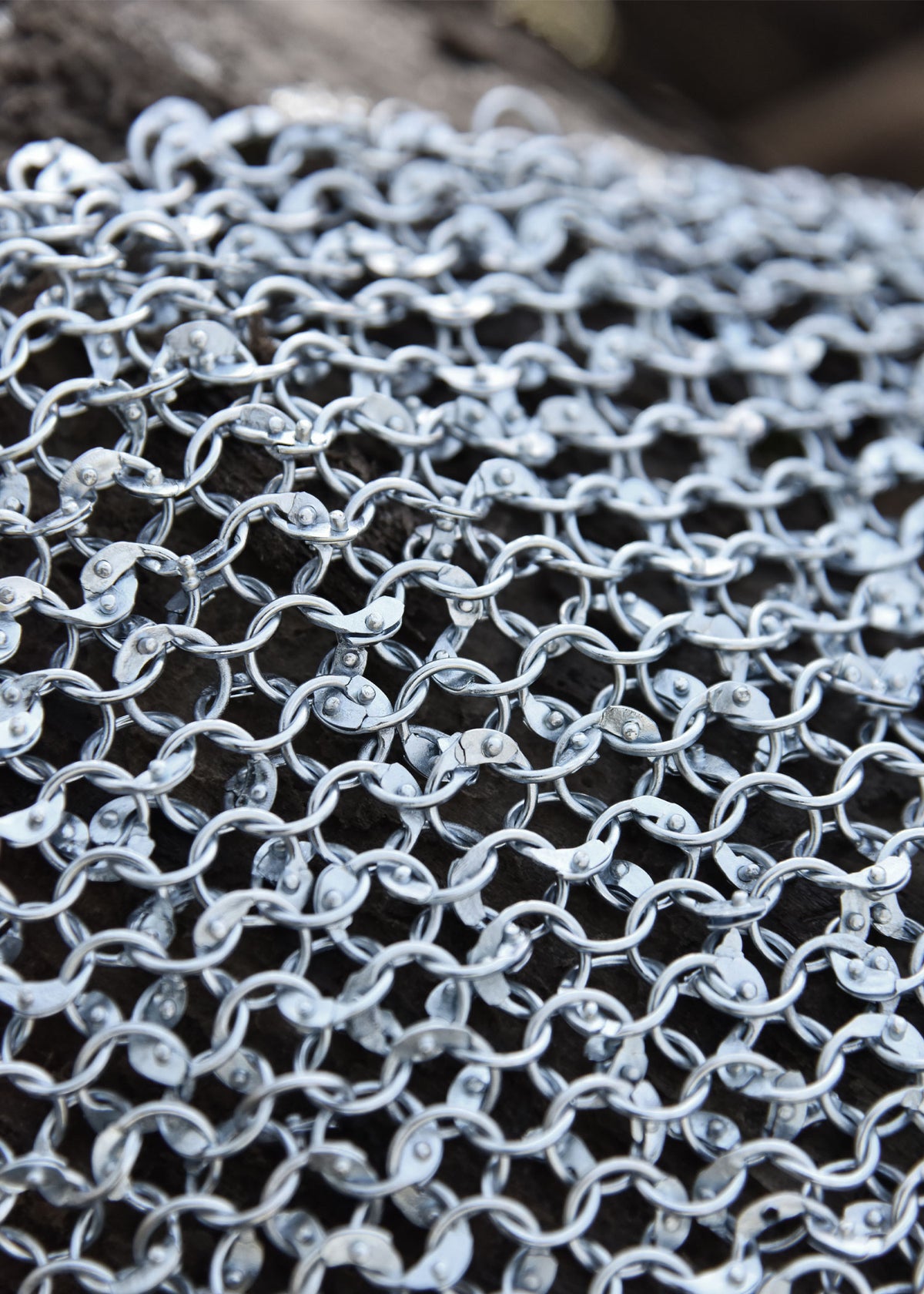 Pièce de maille rivetée galvanisée, 20 x 20 cm