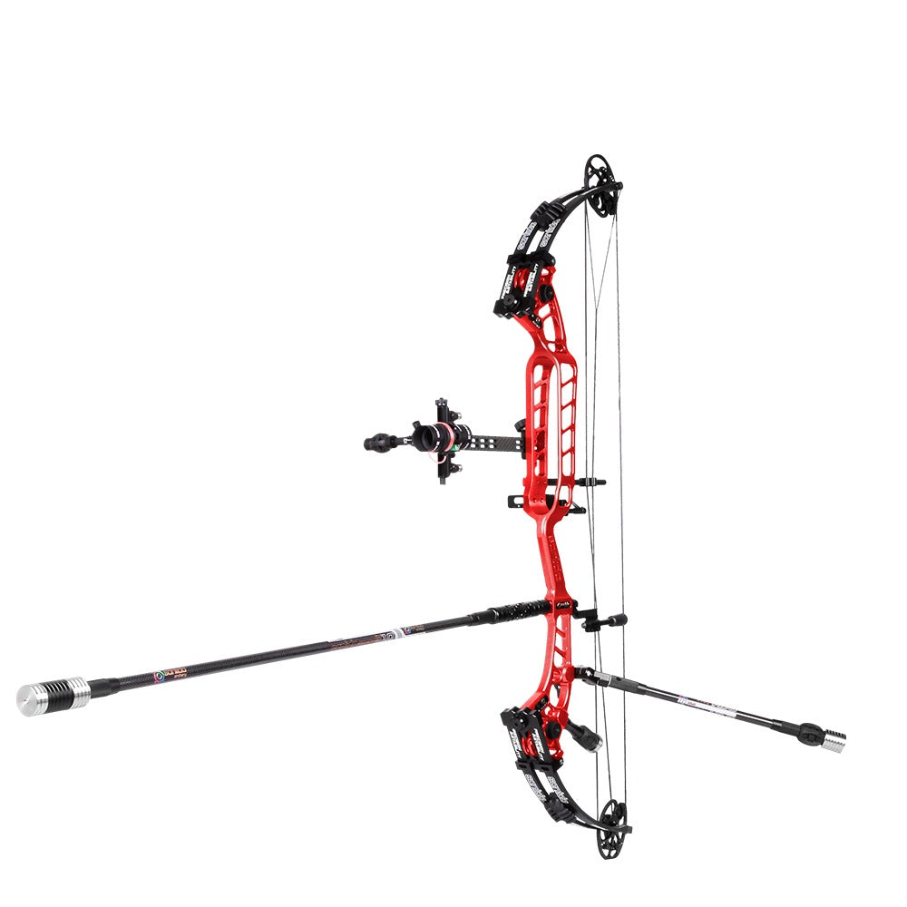 Arc à Poulies Sanlida Hero 10 II 40" – Kit Complet – Rouge