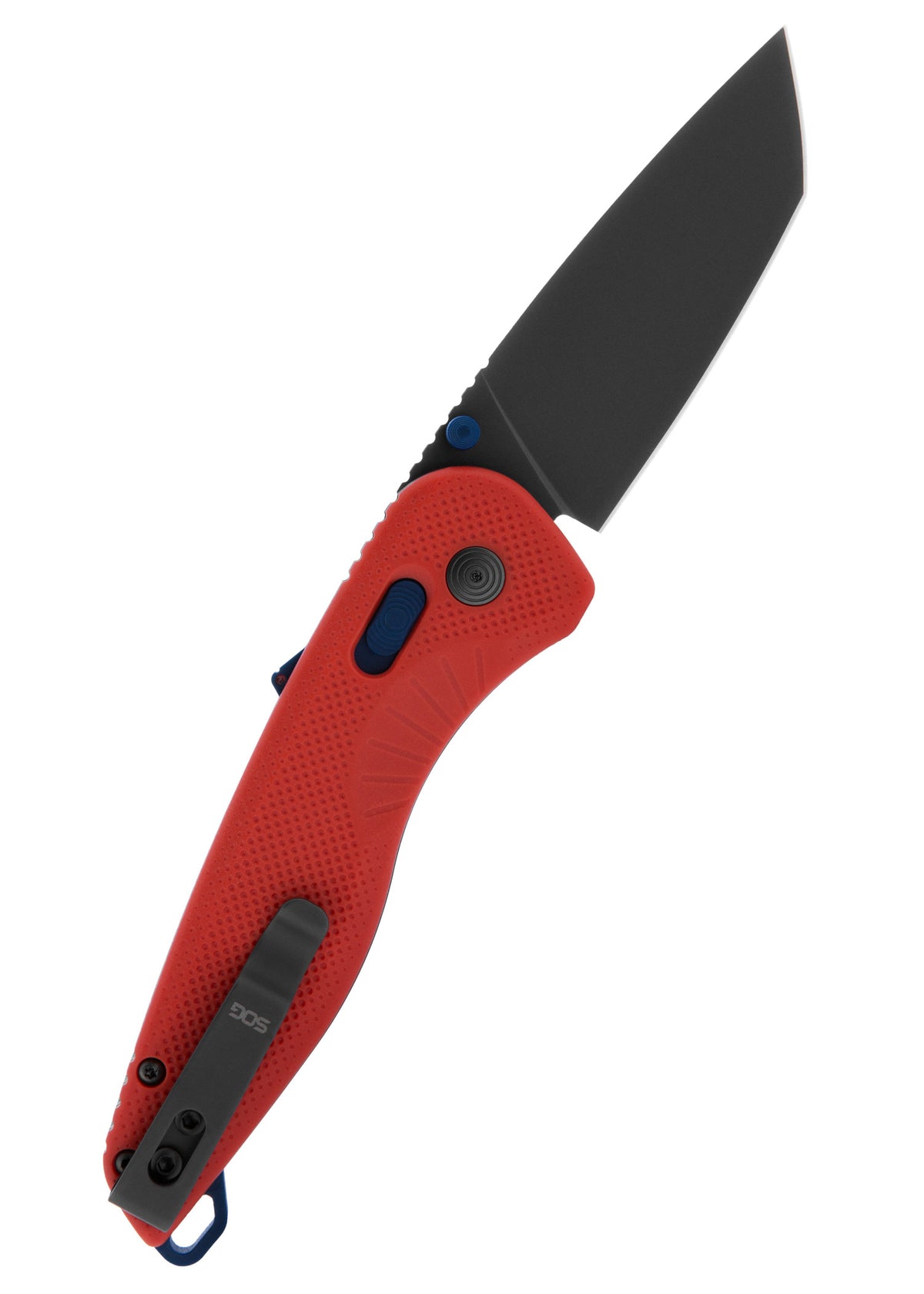 Couteau pliant SOG Aegis AT Tanto Rescue Red & Indigo