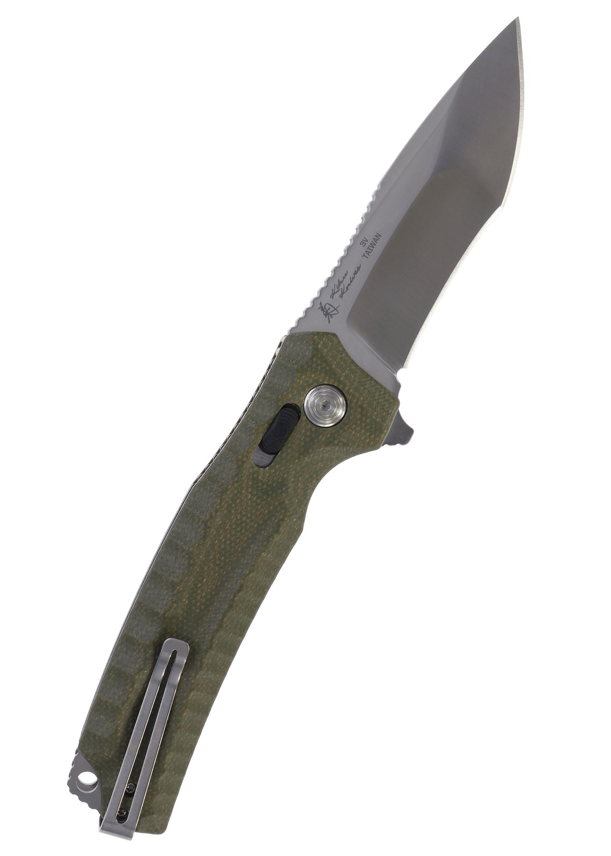Couteau de poche SOG Hidaka XR satiné, manche micarta