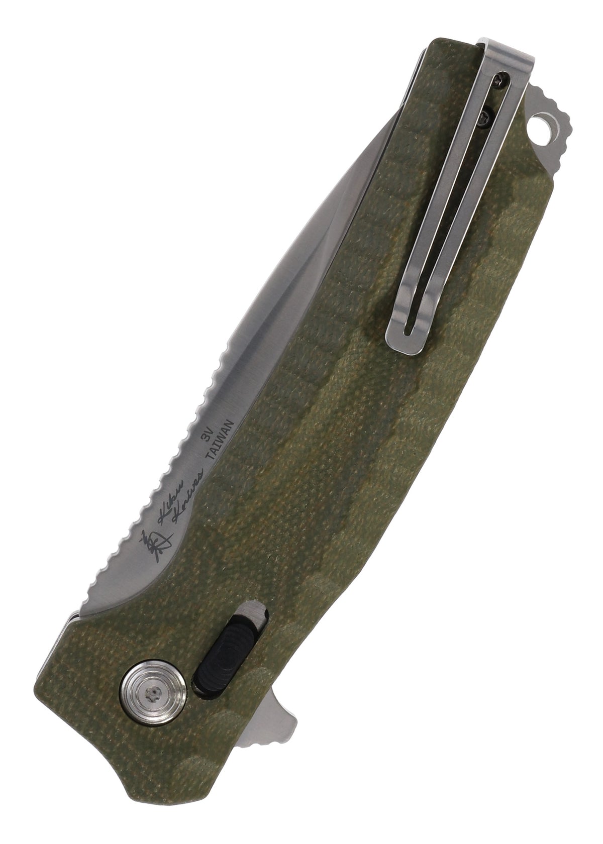 Couteau de poche SOG Hidaka XR satiné, manche micarta