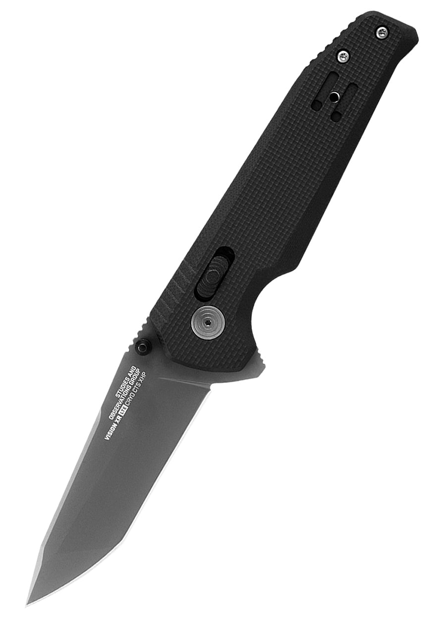 Couteau pliant SOG Vision XR LTE noir, lame tanto