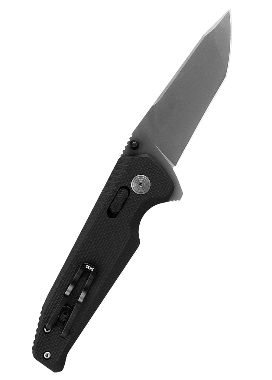 Couteau pliant SOG Vision XR LTE noir, lame tanto