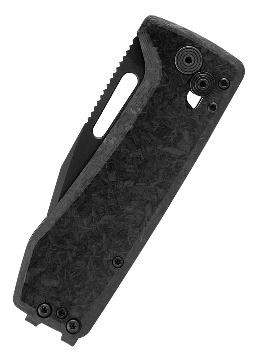 Couteau de poche SOG Ultra XR Blackout, fibre de carbone noire