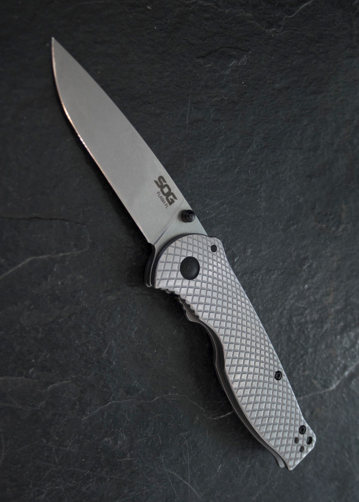 Couteau pliant SOG Flash FL, lame 8Cr13MoV, manche inox