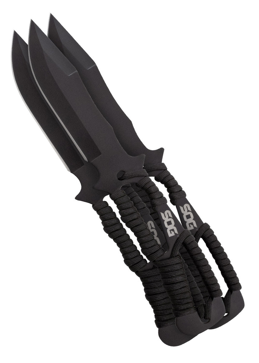 Lot de 3 couteaux à lancer SOG avec étui en nylon