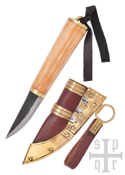 Petit couteau viking, acier au carbone, couteau à fibule