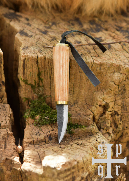 Petit couteau viking, acier au carbone, couteau à fibule