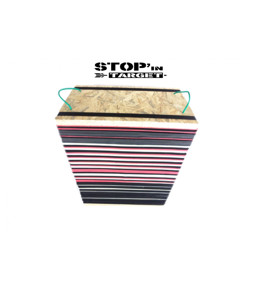 Cible Stop'in Target Pack Band 60x60x30 – détail des bandes de mousse interchangeables