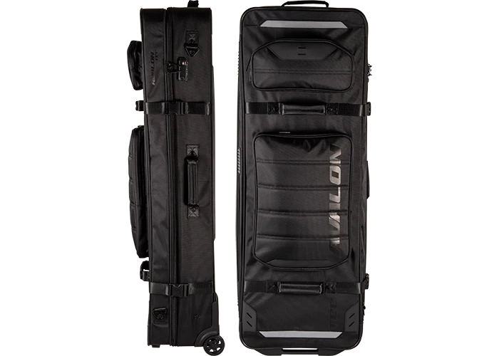 Valise semi-rigide Avalon Tec Trolley 120 noire pour arc à poulies, vue d'ensemble
