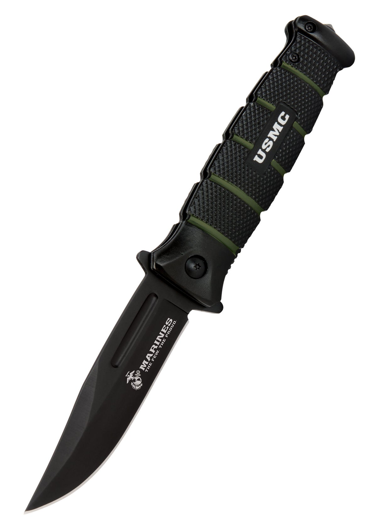 Couteau pliant United Cutlery USMC Combat noir et vert