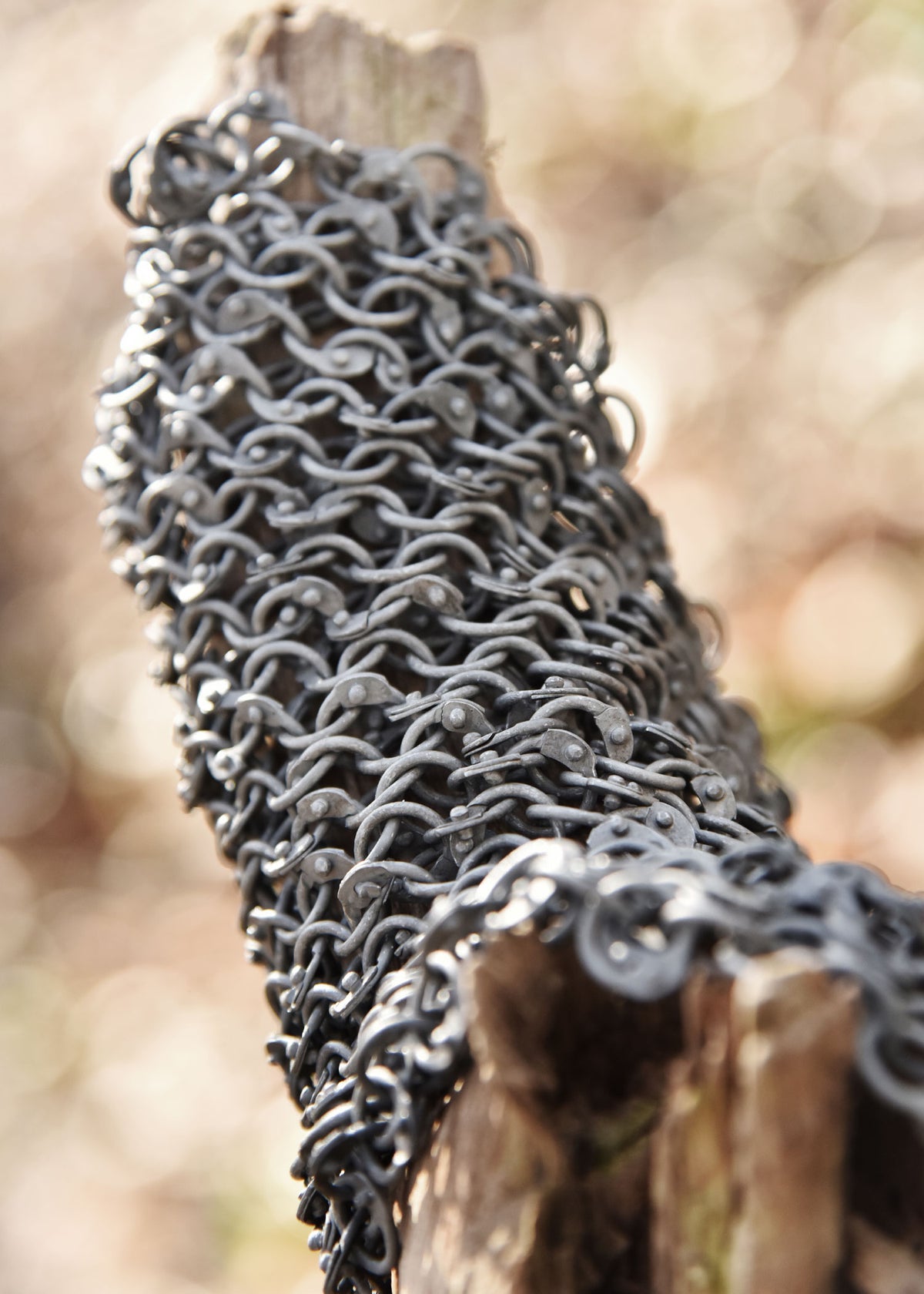 Pièce de maille ARR 20 x 20 cm en aluminium riveté, DI 8 mm