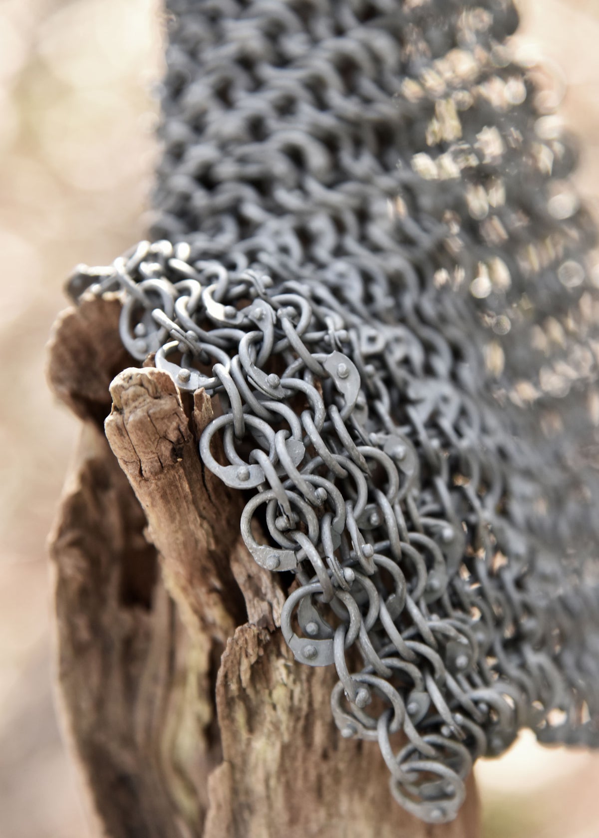 Pièce de maille ARR 20 x 20 cm en aluminium riveté, DI 8 mm