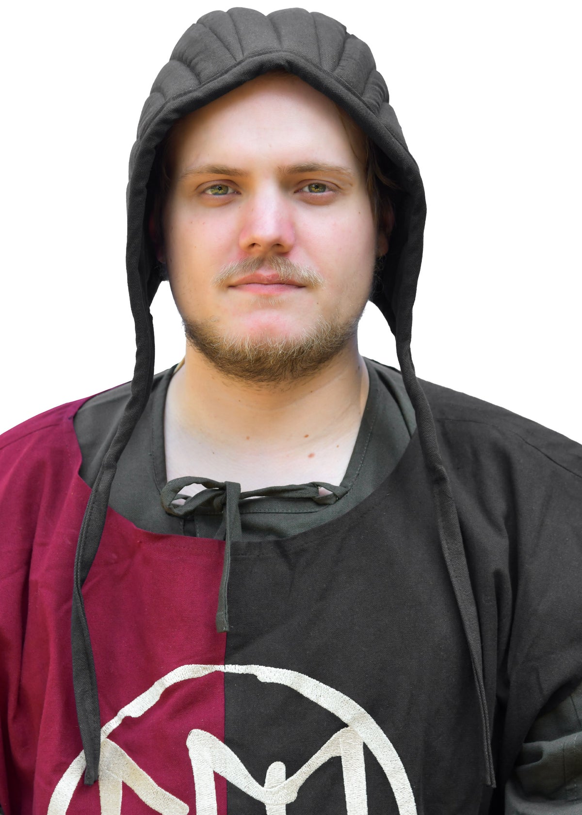 Cagoule rembourrée médiévale noire