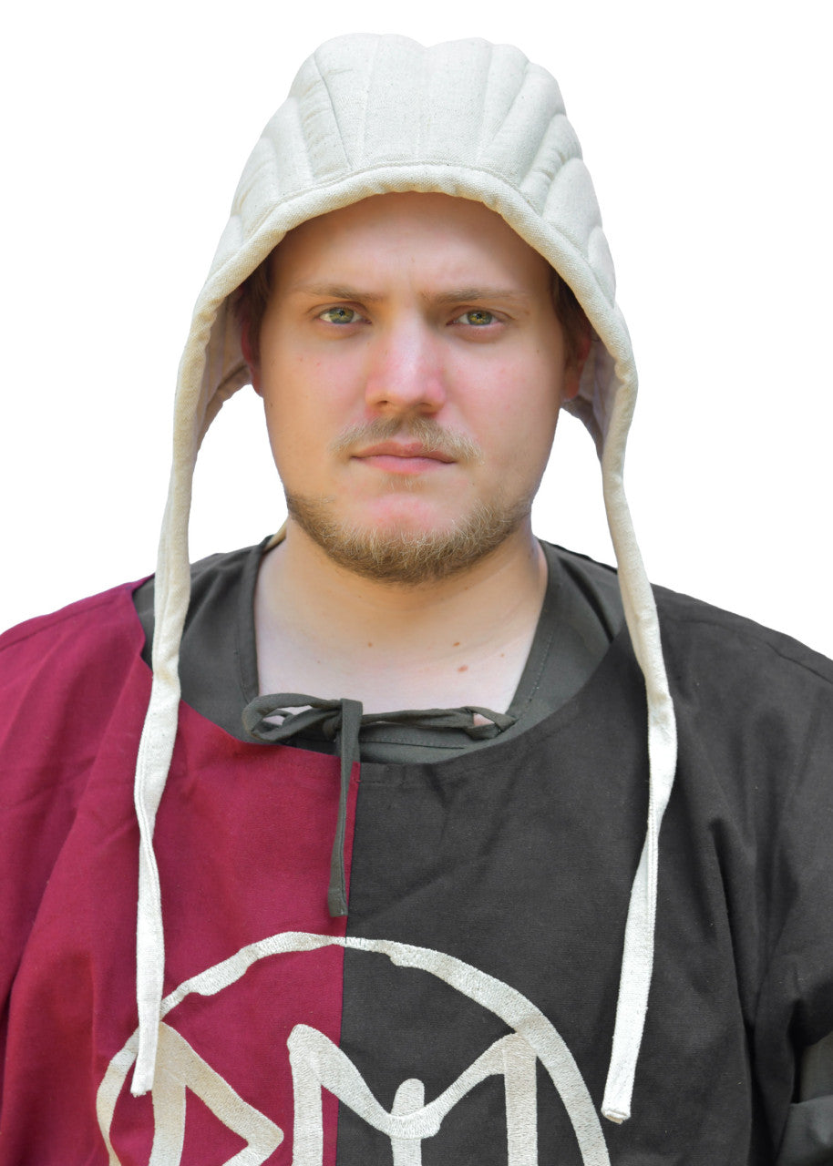 Cagoule rembourrée en coton naturel