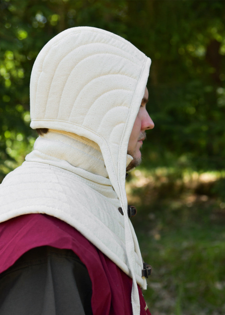 Cagoule rembourrée en coton naturel