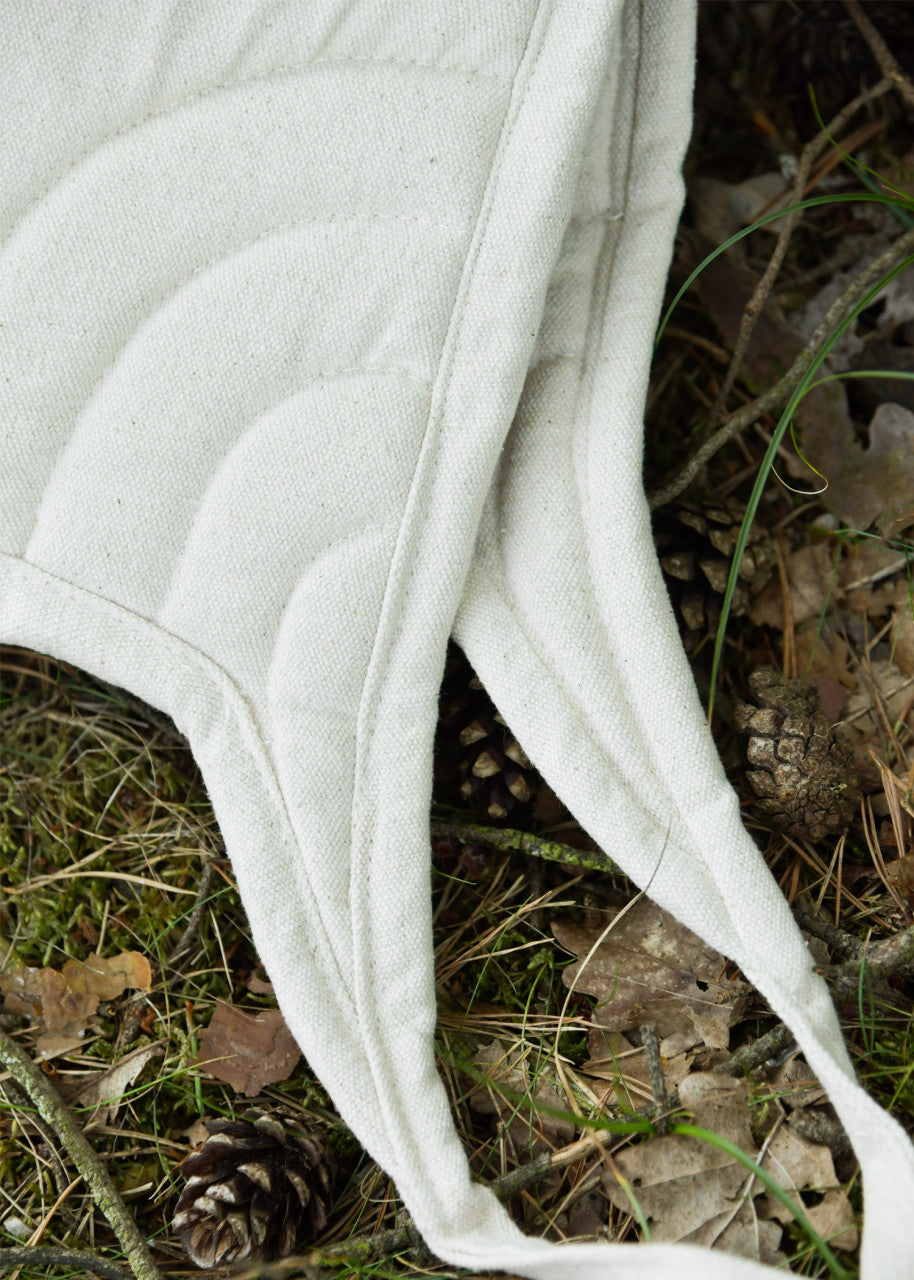 Cagoule rembourrée en coton naturel