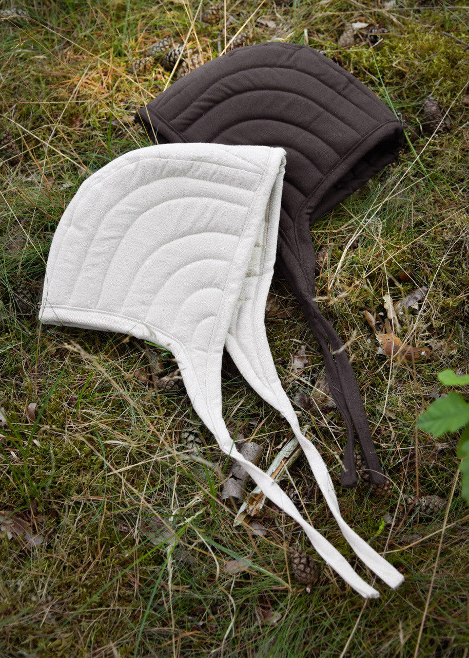 Cagoule rembourrée en coton naturel
