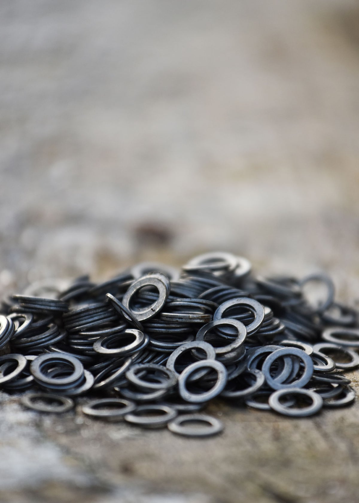 Anneaux plats estampés pour cotte de mailles, DI 8 mm