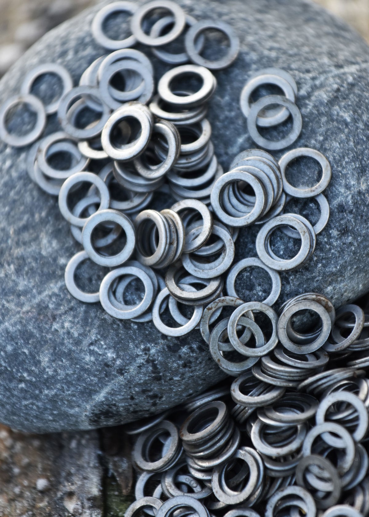 Anneaux plats estampés pour cotte de mailles, DI 8 mm