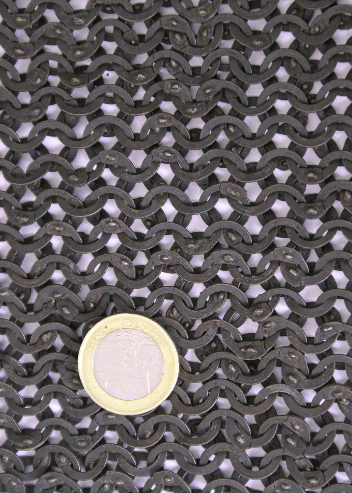 Jupe de mailles FRW à anneaux plats et rivets en coin