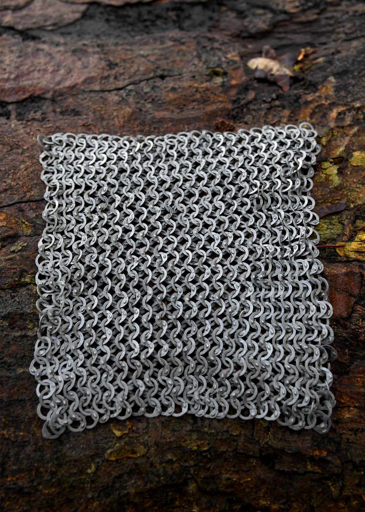 Carré de mailles FRW à anneaux plats et rivets en coin, 20 x 20 cm