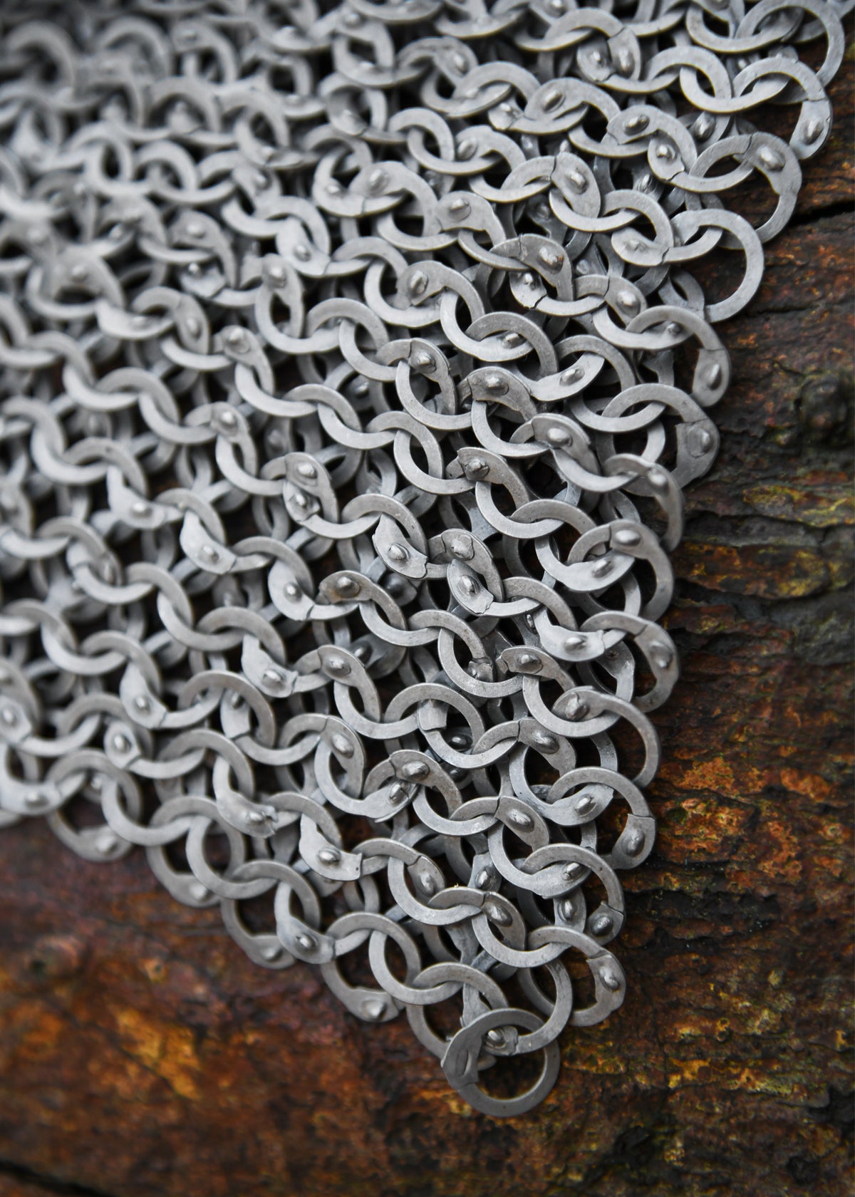 Carré de mailles FRW à anneaux plats et rivets en coin, 20 x 20 cm