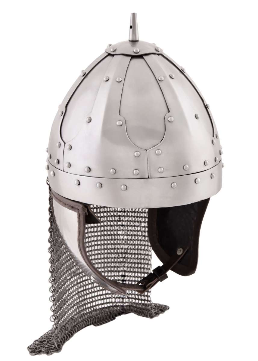 Casque à pinces avec volets de joues et lunette, acier 2 mm
