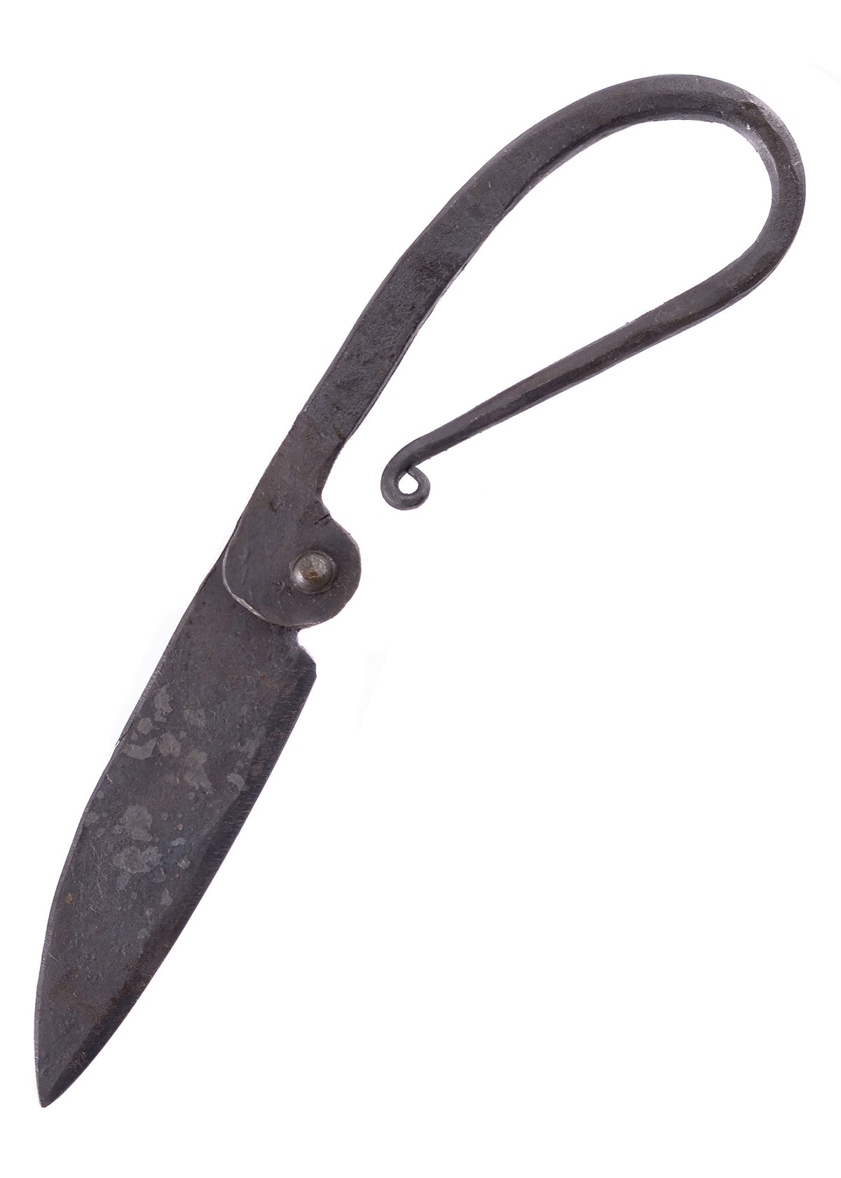 Couteau pliant Ulfberth forgé à la main avec étui en cuir