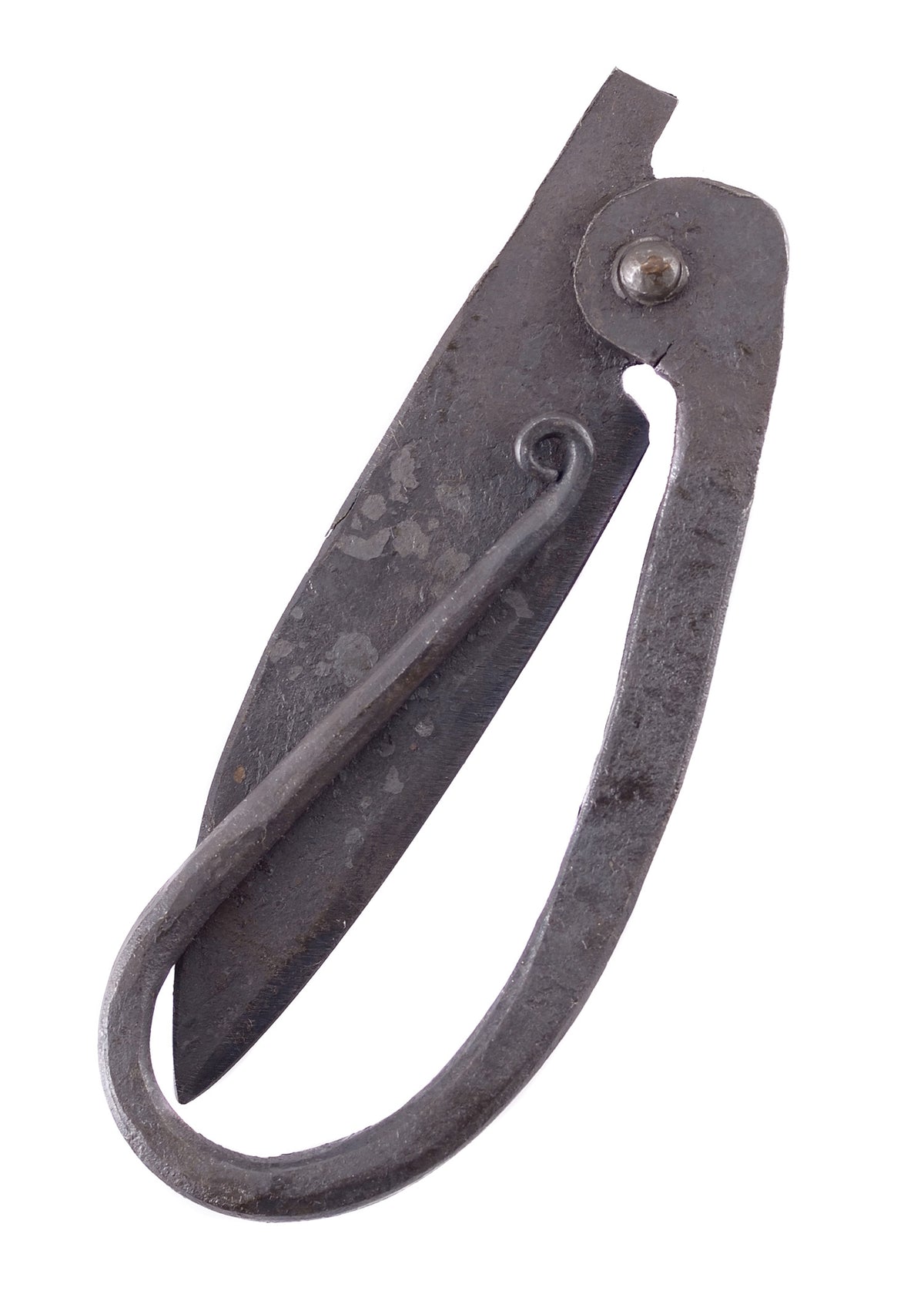 Couteau pliant Ulfberth forgé à la main avec étui en cuir