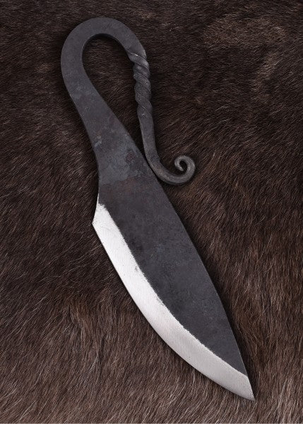 Couteau du Haut Moyen Âge avec étui en cuir