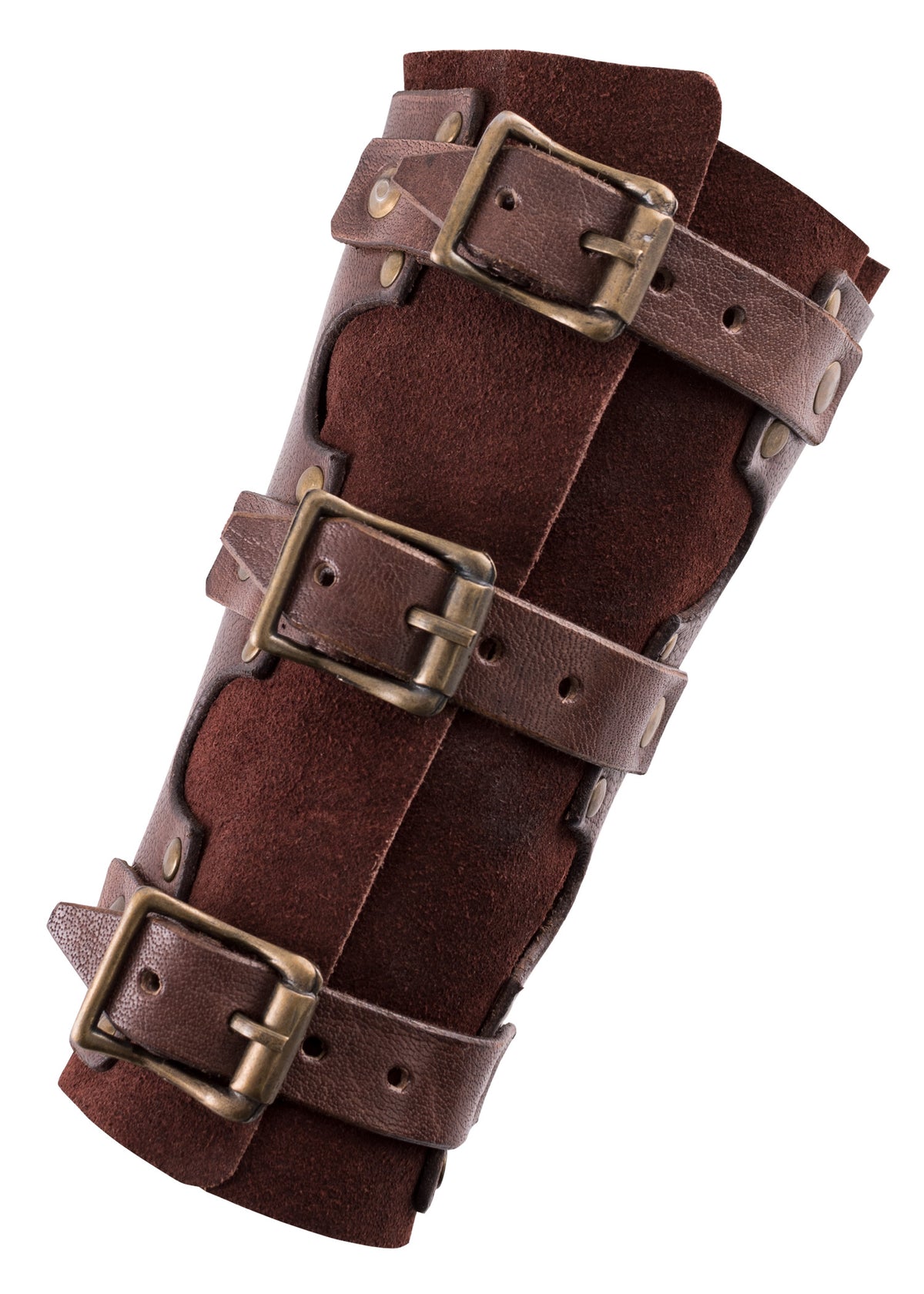 Brassards en cuir rivété doublé daim Ulfberth