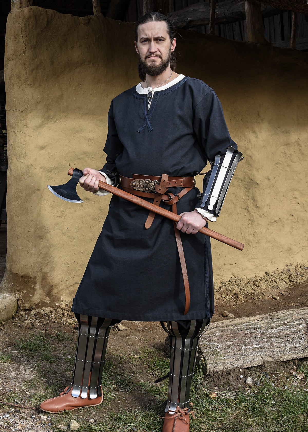 Grève viking à lamelles en acier