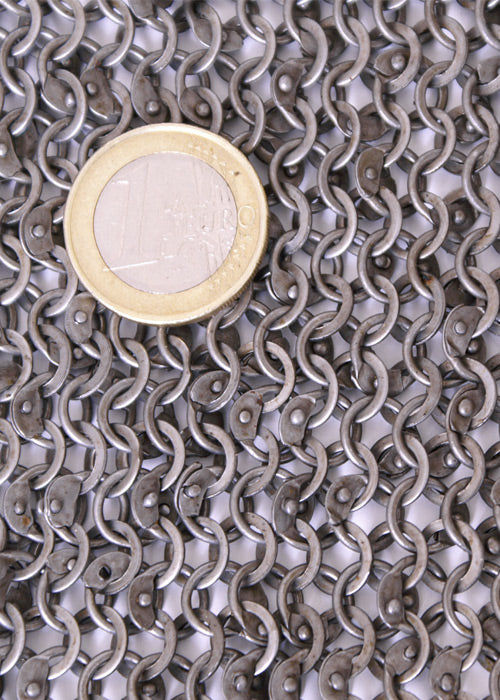 Col d'évêque en maille RM rivetée et estampée, DI 6 mm