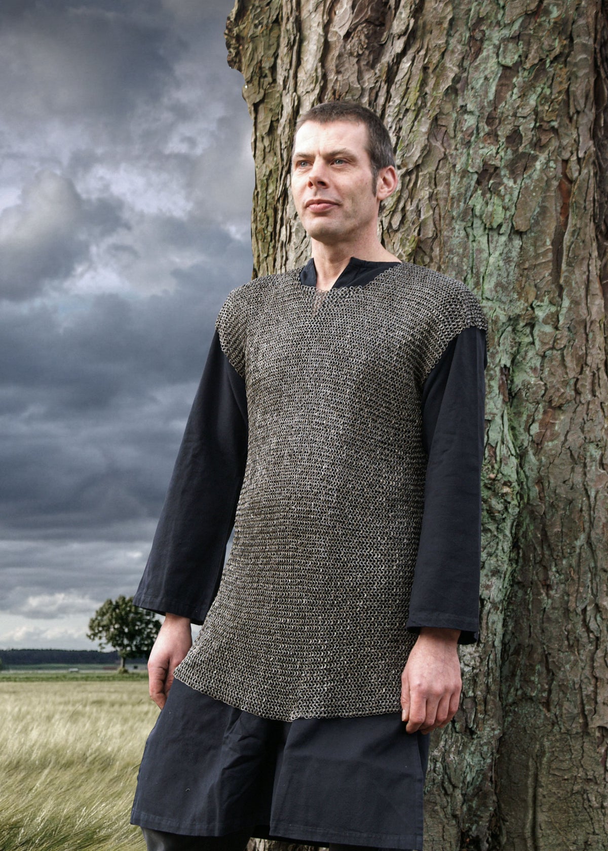 Cotte de mailles romaine d'auxiliaire en maille RM, DI 6 mm