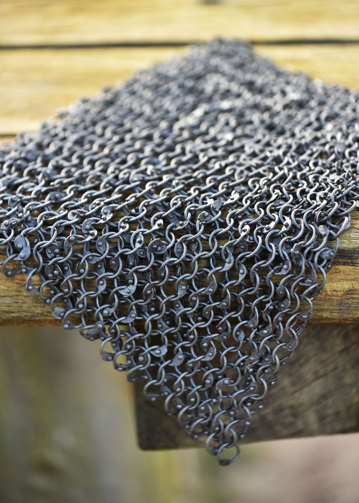 Pièce de maille RRR en anneaux ronds rivetés, 20 x 20 cm