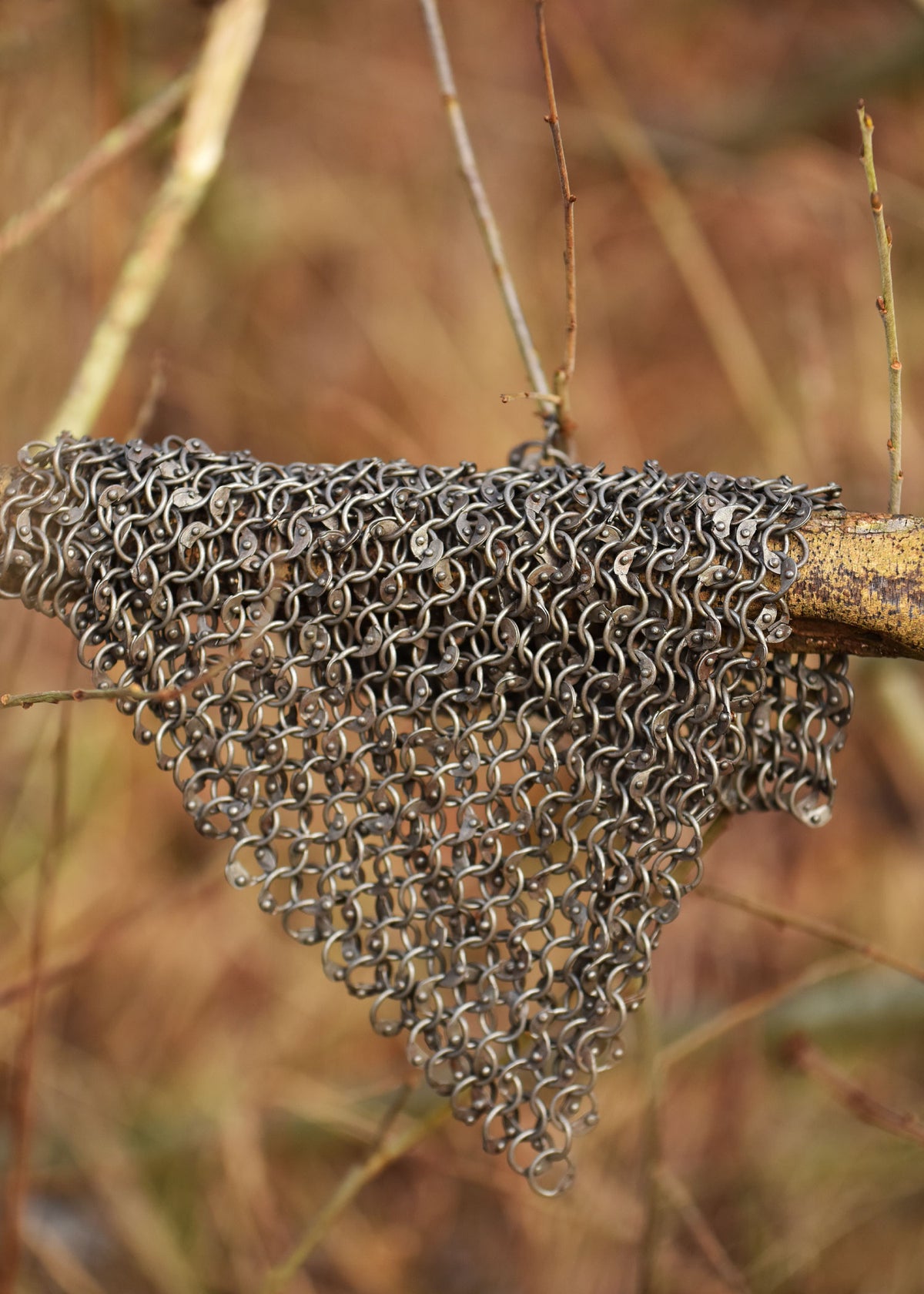 Pièce de maille RRR en anneaux ronds rivetés, 20 x 20 cm