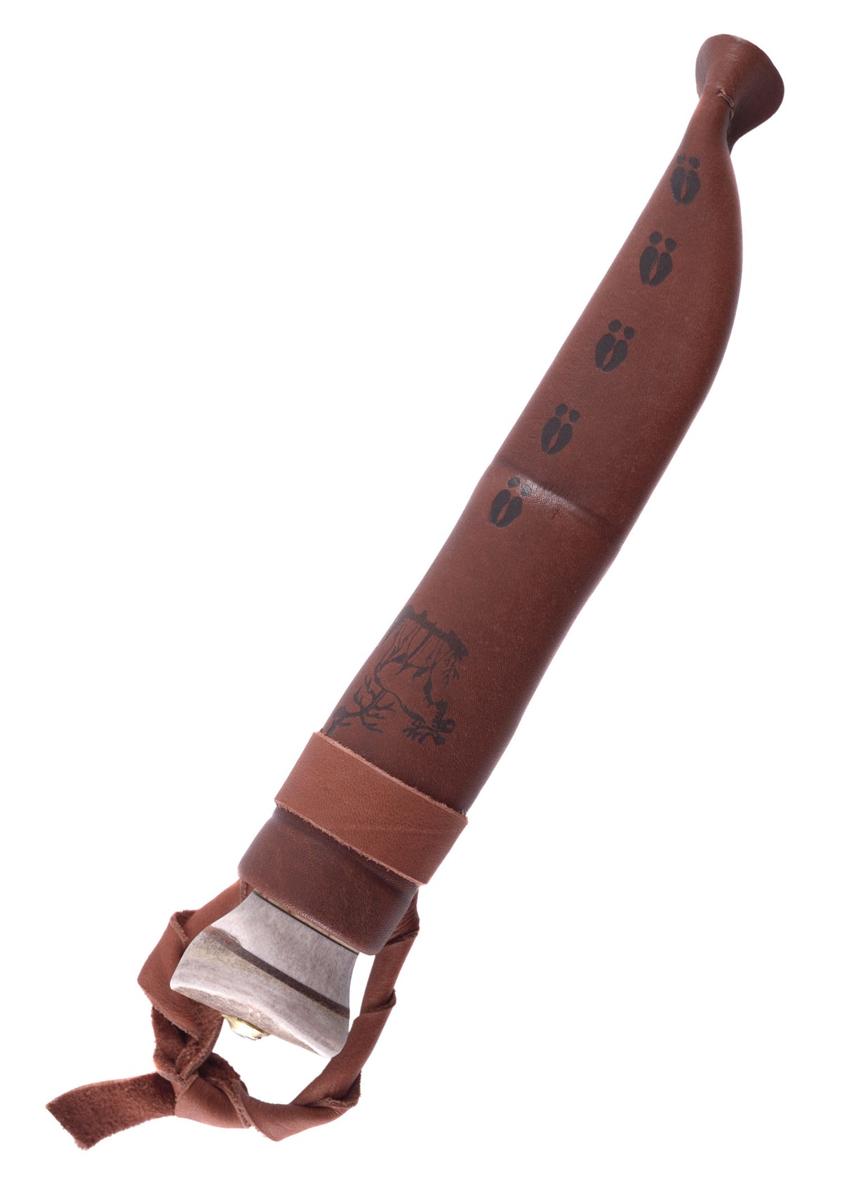Couteau à sculpter lapon Wood Jewel 23V, manche en bouleau madré